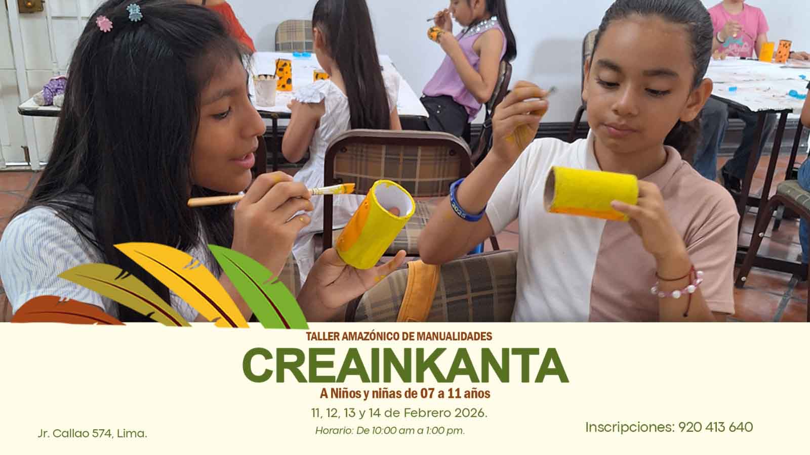 Lee más sobre el artículo CREAINKANTA: Taller Amazónico de Manualidades. Inscripciones abiertas